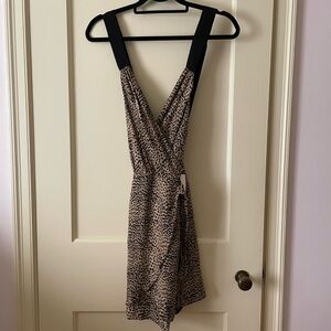 Leopard Print Wrap Dress